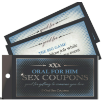 Oral Sex For Him Coupons 15pk Oral Sex For Him Coupons 15pk